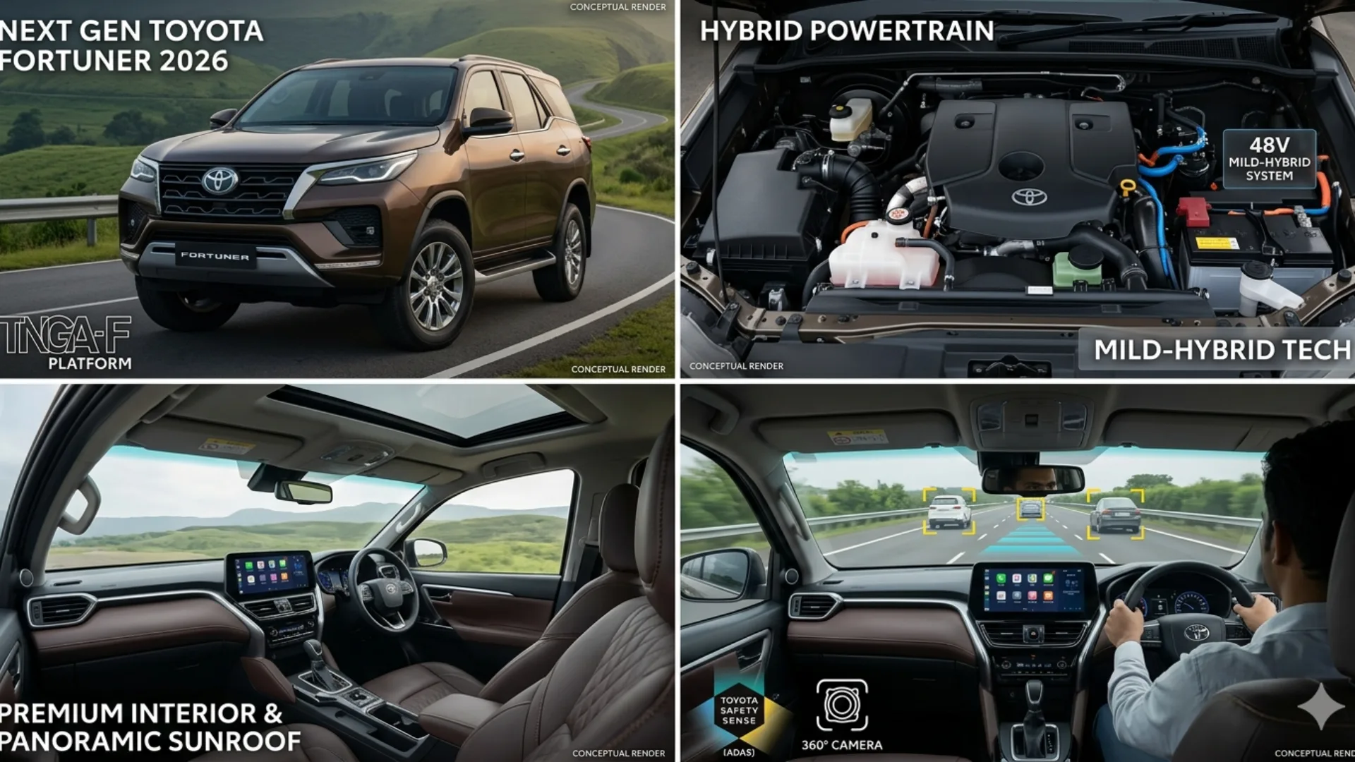 Next Gen Toyota Fortuner 2026: भारत में कब होगी लॉन्च? जानें 5 बड़े बदलाव VANTAGE POST IN