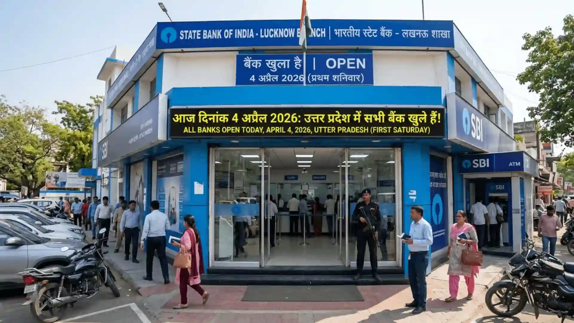 today bank open or closed in up 4 April 2026 status