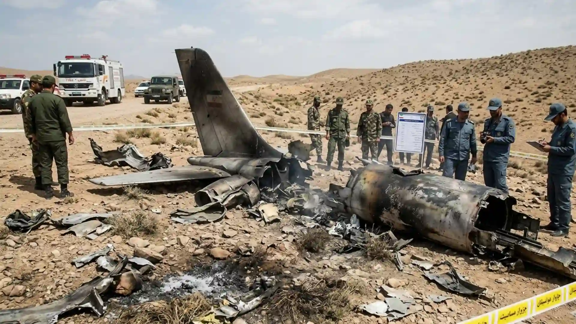 US F-15E fighter jet wreckage in Iran April 2026