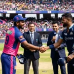 RR बनाम MI Toss Update: टॉस जीतकर राजस्थान ने लिया बड़ा फैसला, जानिए क्या है दोनों टीमों की 'Master Strategy' RR बनाम MI Toss संजू सैमसन और हार्दिक पांड्या टॉस के दौरान हाथ मिलाते हुए VANTAGE POST IN