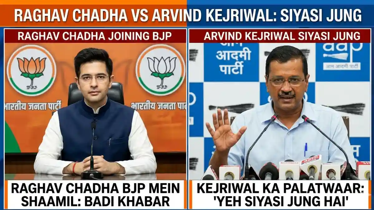 Raghav Chadha joining BJP news update.