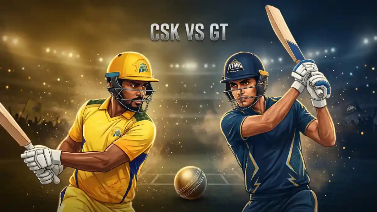 CSK vs GT IPL 2026 Kagiso Rabada bowling to Ruturaj Gaikwad live score update Photo credit: www.ai11.in