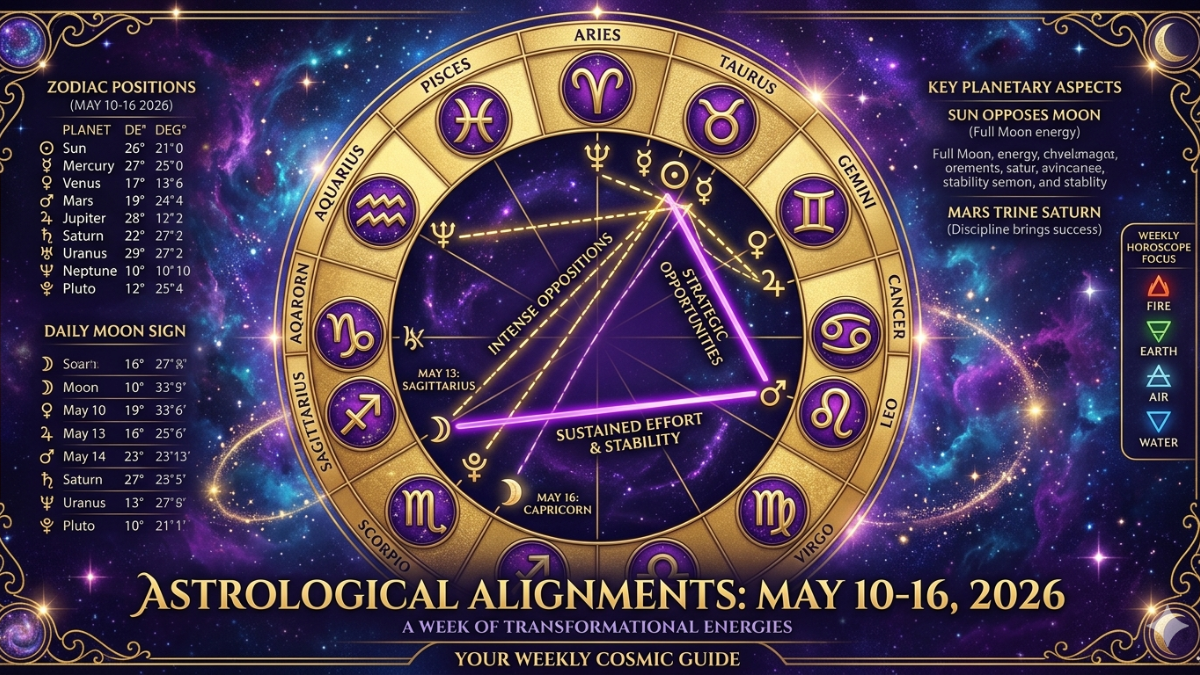 Weekly Horoscopes: सावधान! 10 से 16 मई के बीच इन 4 राशियों की पलटने वाली है किस्मत; जानें अपना साप्ताहिक भविष्यफल
