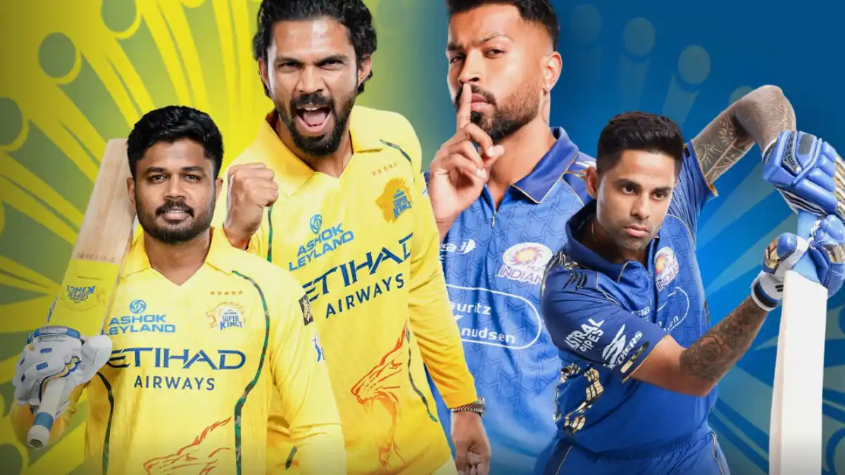 mi बनाम csk live MI vs CSK live match action at Chepauk stadium IPL 2026 featuring Ruturaj Gaikwad and Hardik Pandya Credit photo: hotstar