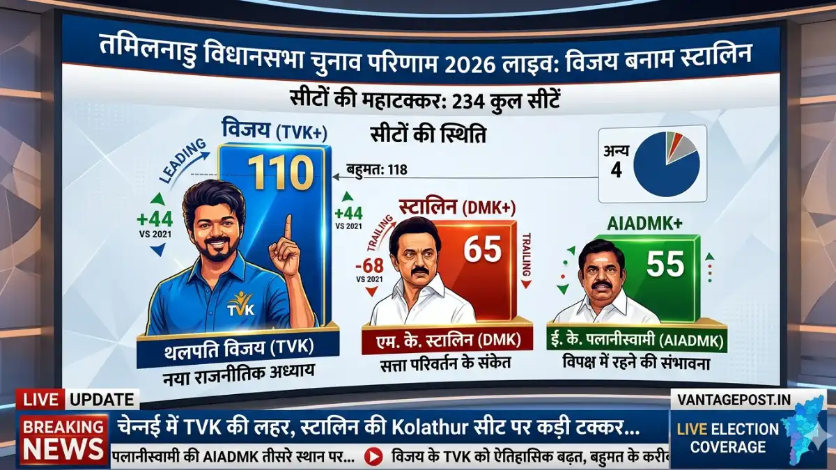 TN नतीजे LIVE: तमिलनाडु चुनाव परिणाम समाचार लाइव, क्या स्टालिन बचा पाएंगे अपनी कुर्सी?