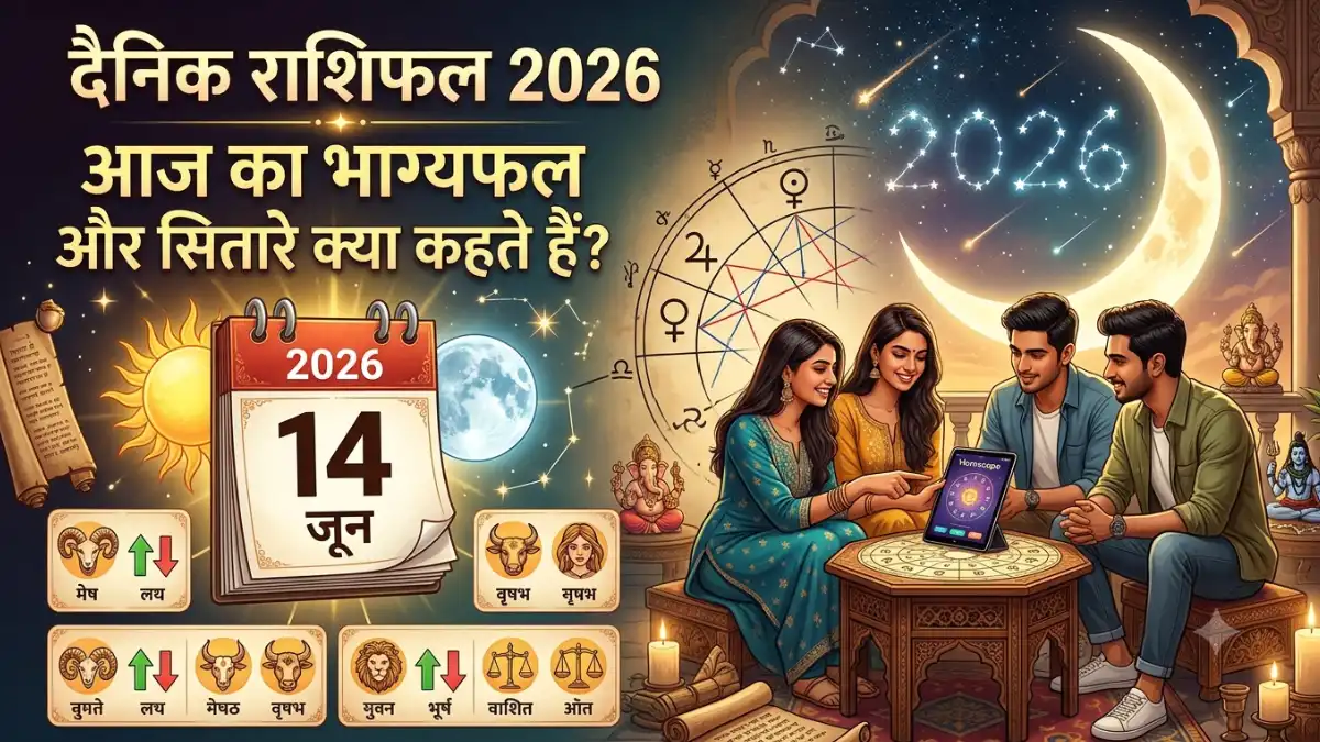 दैनिक राशिफल 2026: आज का भाग्यफल और सितारे क्या कहते हैं? दैनिक राशिफल 2026: आज का भाग्यफल और सितारे क्या कहते हैं?