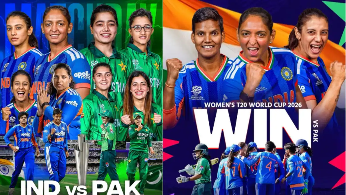 India vs Pakistan Women's T20WC 2026: एडजबेस्टन में टीम इंडिया का दम, शुरुआती झटकों के बाद शानदार वापसी India vs Pakistan Women's T20WC 2026: एडजबेस्टन में टीम इंडिया का दम, शुरुआती झटकों के बाद शानदार वापसी Credit photo: @cricaddictor