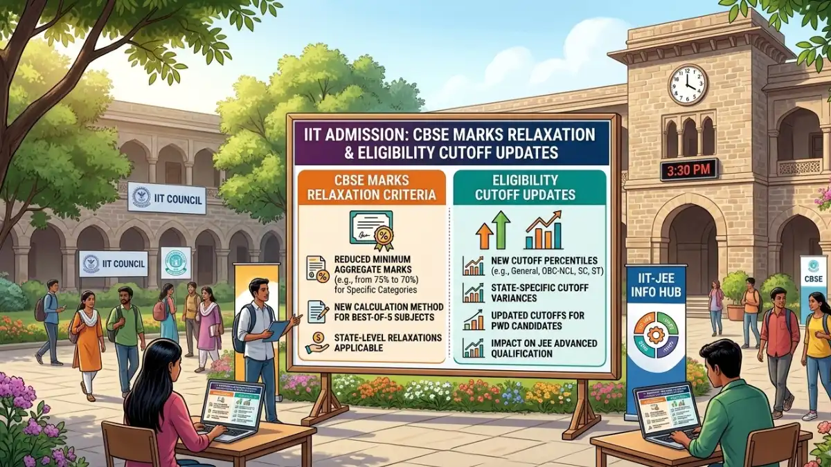 iit admission cbse marks relaxation criteria and eligibility cutoff updates