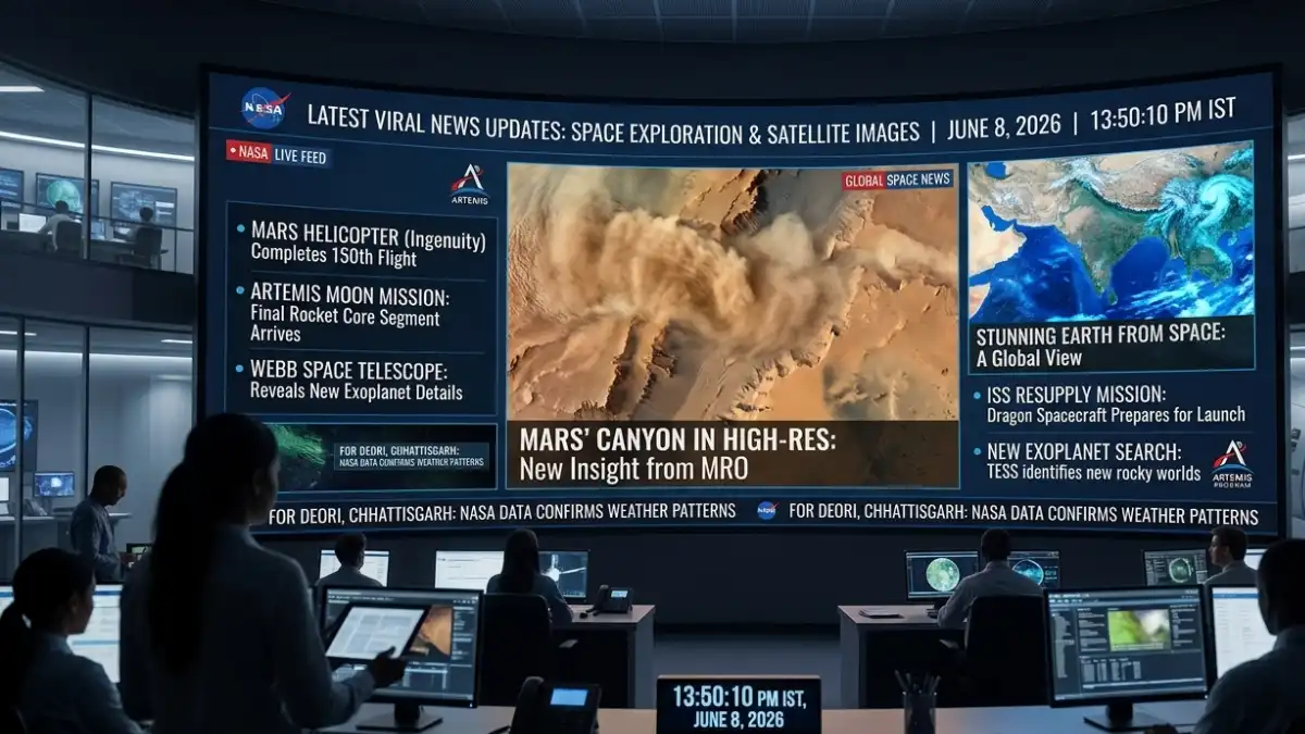 nasa latest viral news updates today on space exploration and satellite images