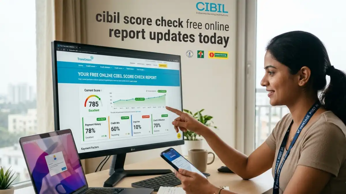 cibil score check free online report updates today credit rating score banking loan status