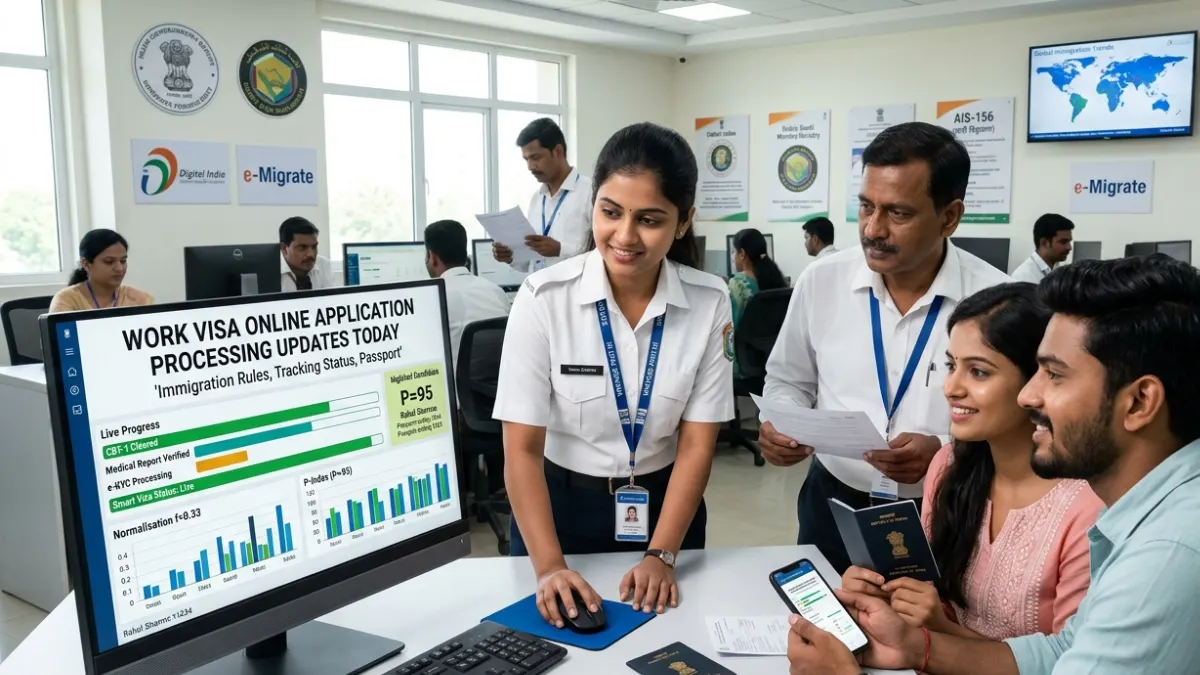 work visa online application processing updates today immigration rules tracking status passport