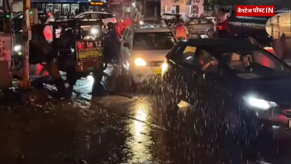 मानसून की पहली भारी बारिश में राजधानी बेहाल, दिल्ली-द्वारका एक्सप्रेस-वे बंद, तुगलकाबाद समेत कई जगहों पर जलभराव फोटो क्रेडिट: @dwarka.vibes