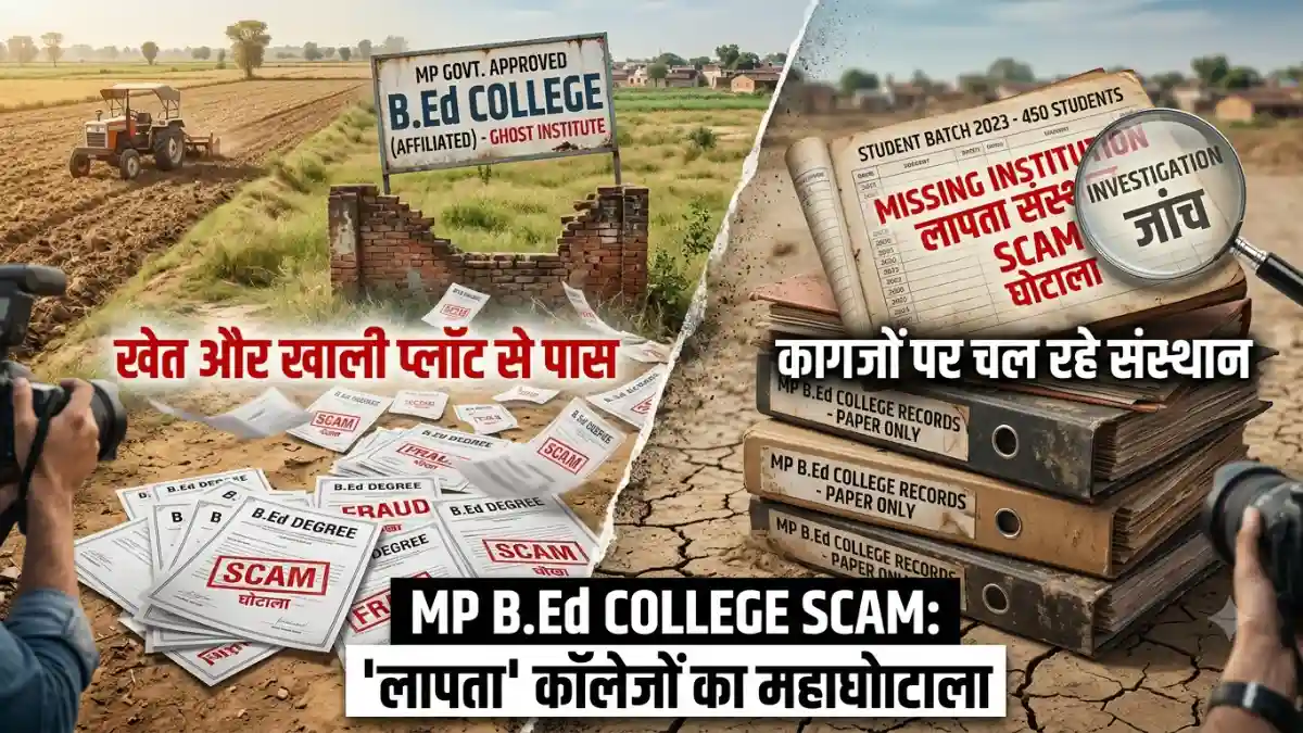 MP B.Ed College Scam: मध्य प्रदेश में 'लापता' बीएड कॉलेजों का महाघोटाला; कागजों पर चल रहे थे संस्थान, खेत और खाली प्लॉट से पास हो रहे थे सैकड़ों छात्र!
