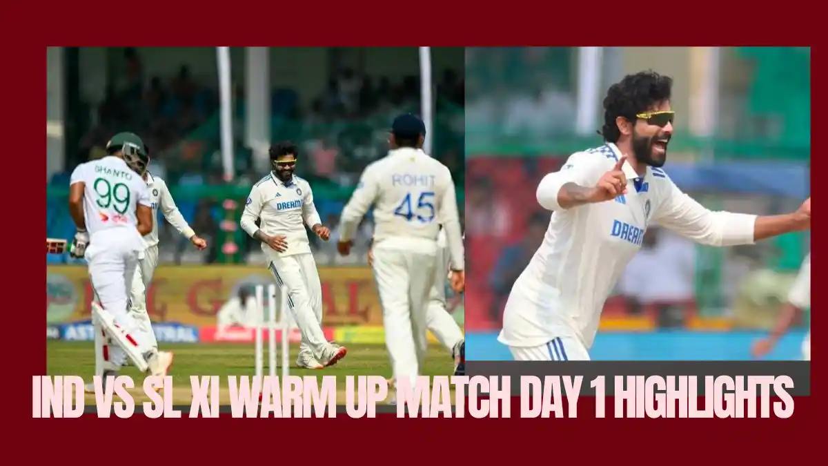 Ind Vs Sl Warm Up Match Day 1 Live Score Updates Hindi: श्रीलंका इलेवन ने बनाए 363/8, जडेजा-सुथार और कुलदीप की फिरकी का चला जादू ind vs sl warm up match day 1 live score updates hindi