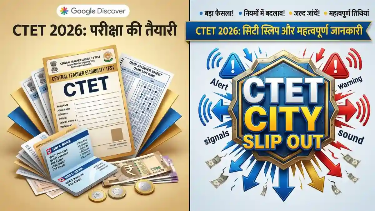 CTET 2026 Exam Update: सीटेट परीक्षा पर बड़ा फैसला CTET 2026 Exam Update city intimation slip download September 6 exam