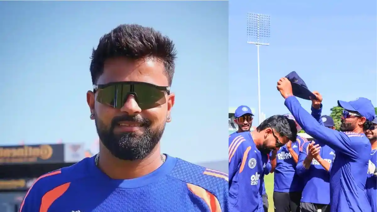 Saransh Jain Debut: कौन हैं सारांश जैन? कुलदीप की जगह मिला डेब्यू Saransh Jain Receiving India Test Cap From Ravindra Jadeja Photo