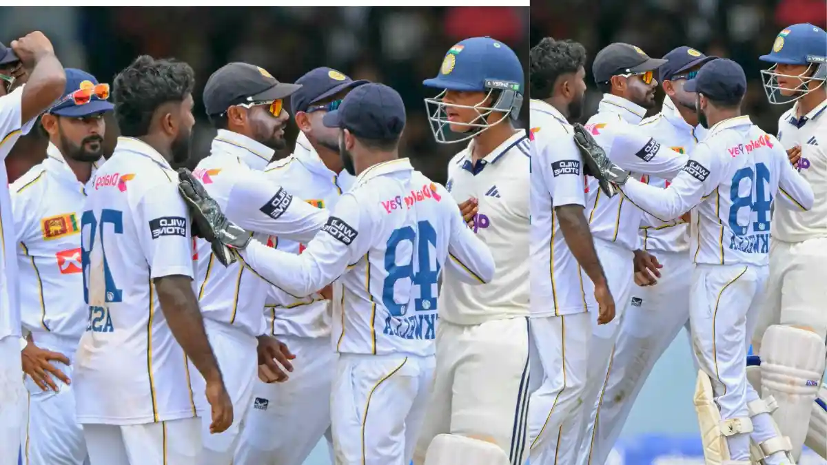 IND vs SL: यशस्वी जायसवाल और असिता फर्नांडो में तीखी झड़प Yashasvi Jaiswal and Asitha Fernando fight scene in Colombo Test