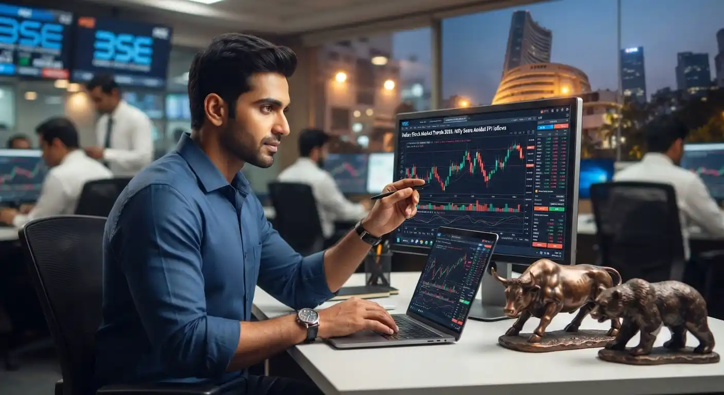 Indian Stock Market Trends 2026: शेयर बाजार में उतार-चढ़ाव और बिजनेस जगत की बड़ी खबरें indian stock market trends 2026 fpi outflow