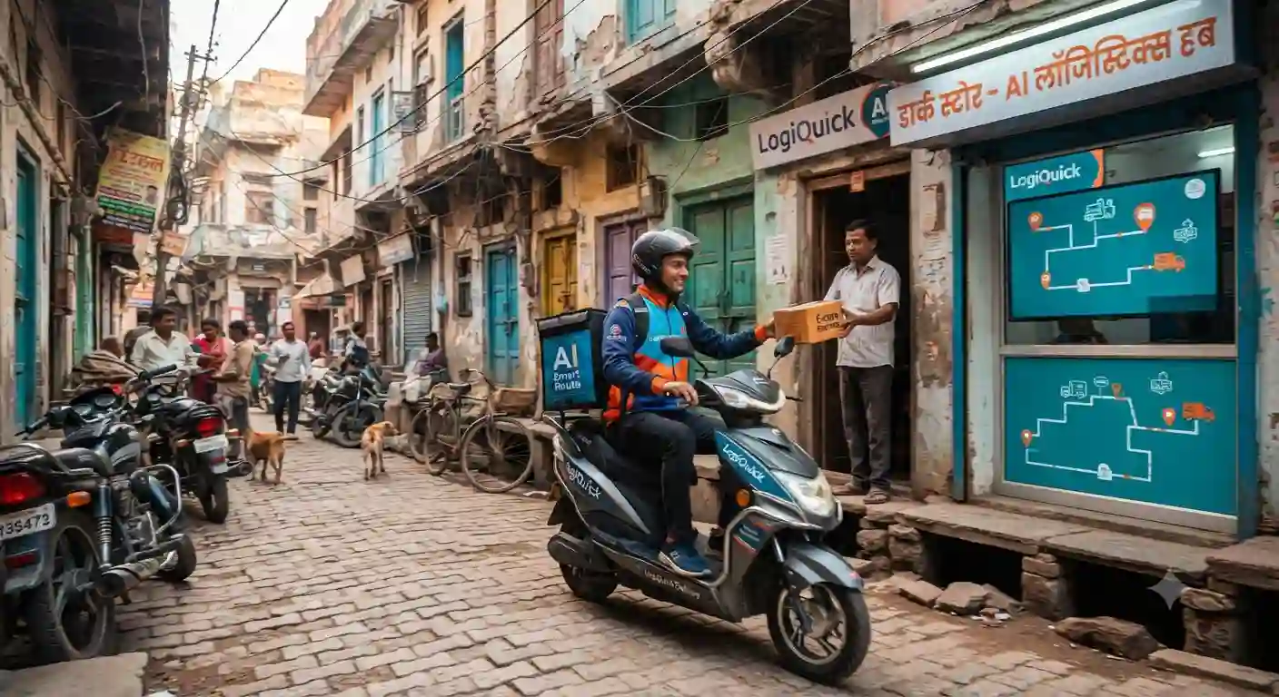 भारत के छोटे शहरों में ई-कॉमर्स की जंग: एआई सप्लाई चेन से कैसे बदल रहे हैं पारंपरिक बाजार tier-2 cities e-commerce dark store ai logistics hub
