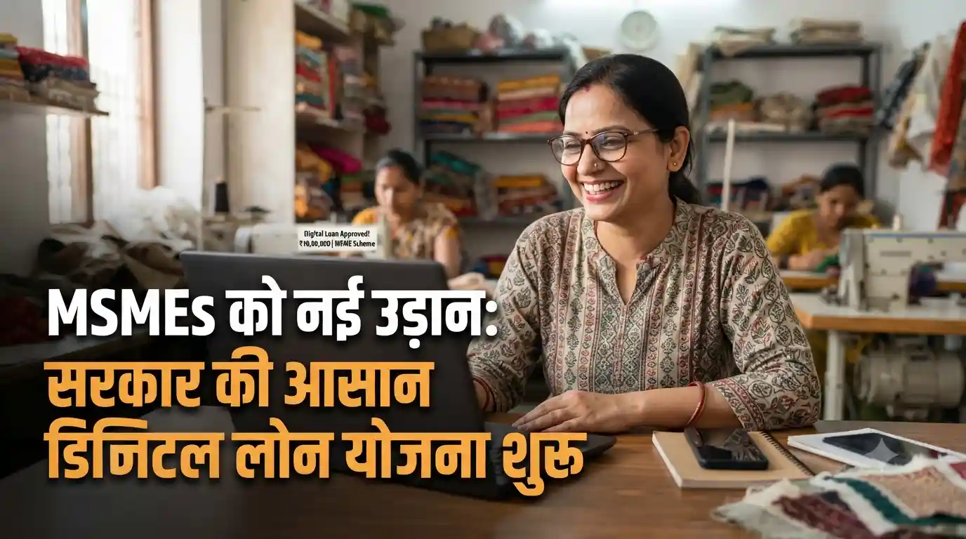बिजनेस जगत की बड़ी खबर: भारत में छोटे और मध्यम व्यवसायों (MSMEs) के लिए सरकार की नई डिजिटल लोन योजना हुई लॉन्च! India MSME digital business loan scheme without collateral