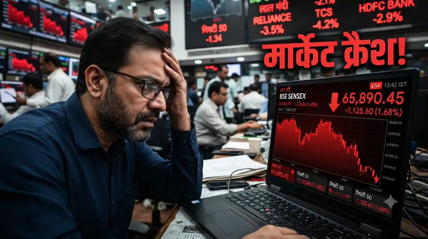 Stock Market Live Update: शेयर बाजार में आज फिर हाहाकार, सेंसेक्स 900 अंक टूटा; निफ्टी भी फिसला Stock Market Live Update
