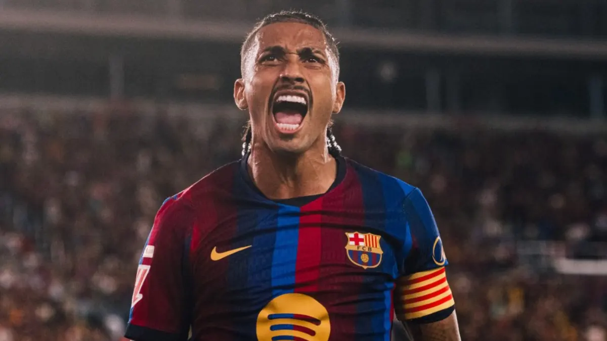 Barcelona vs Feyenoord: राफिन्हा का गोल सेलिब्रेशन (5-1 जीत)