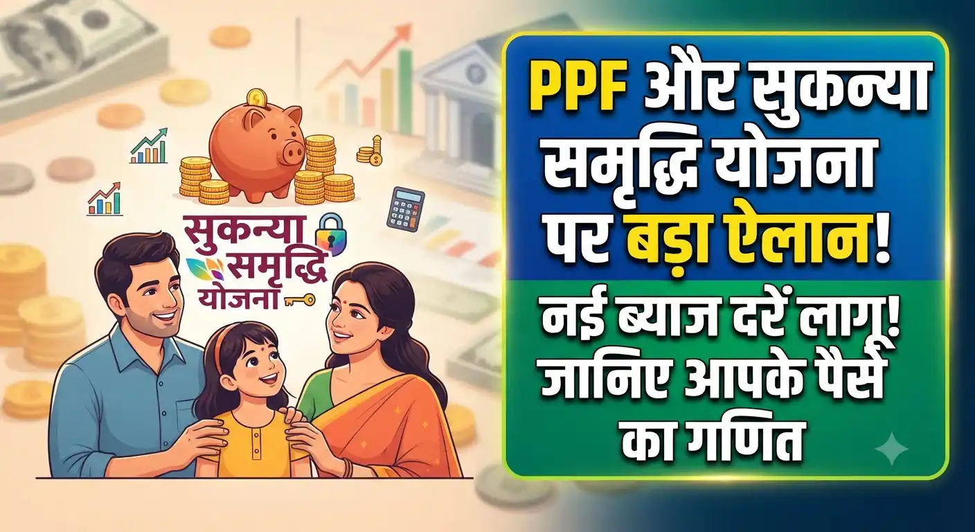 PPF और Sukanya Samriddhi Yojana पर बड़ा अपडेट, नई तिमाही के लिए ब्याज दरों का ऐलान! PPF Sukanya Samriddhi interest rates update