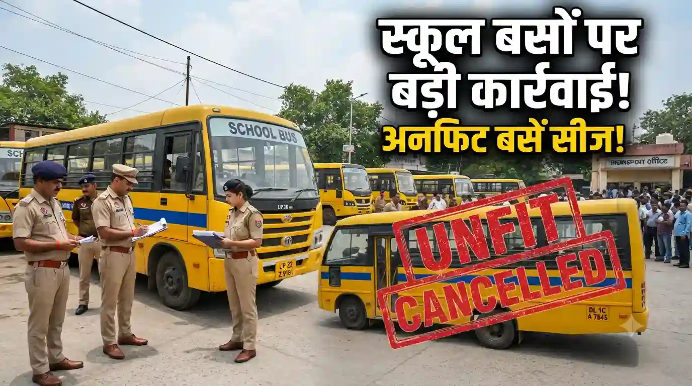 school bus safety action Bihar UP monitoring portal
