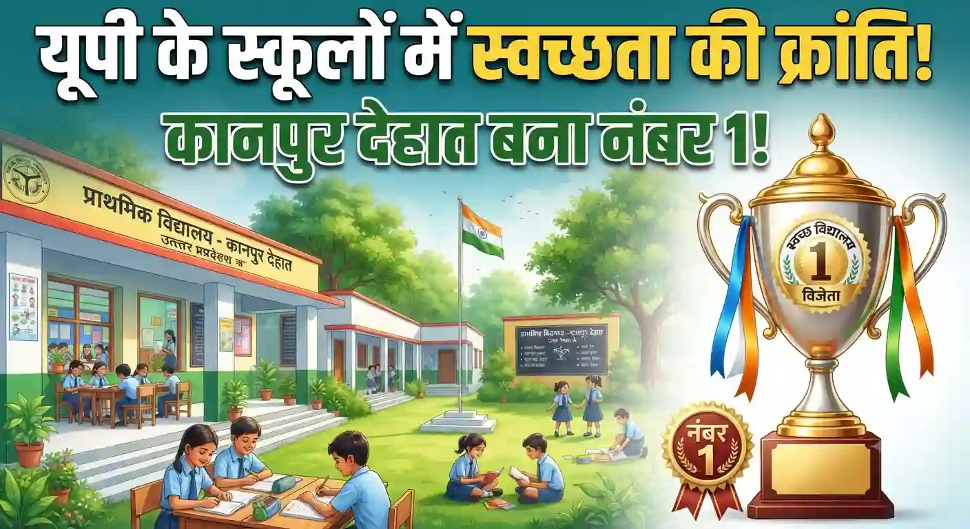 UP school cleanliness SHVR ranking Kanpur Dehat news