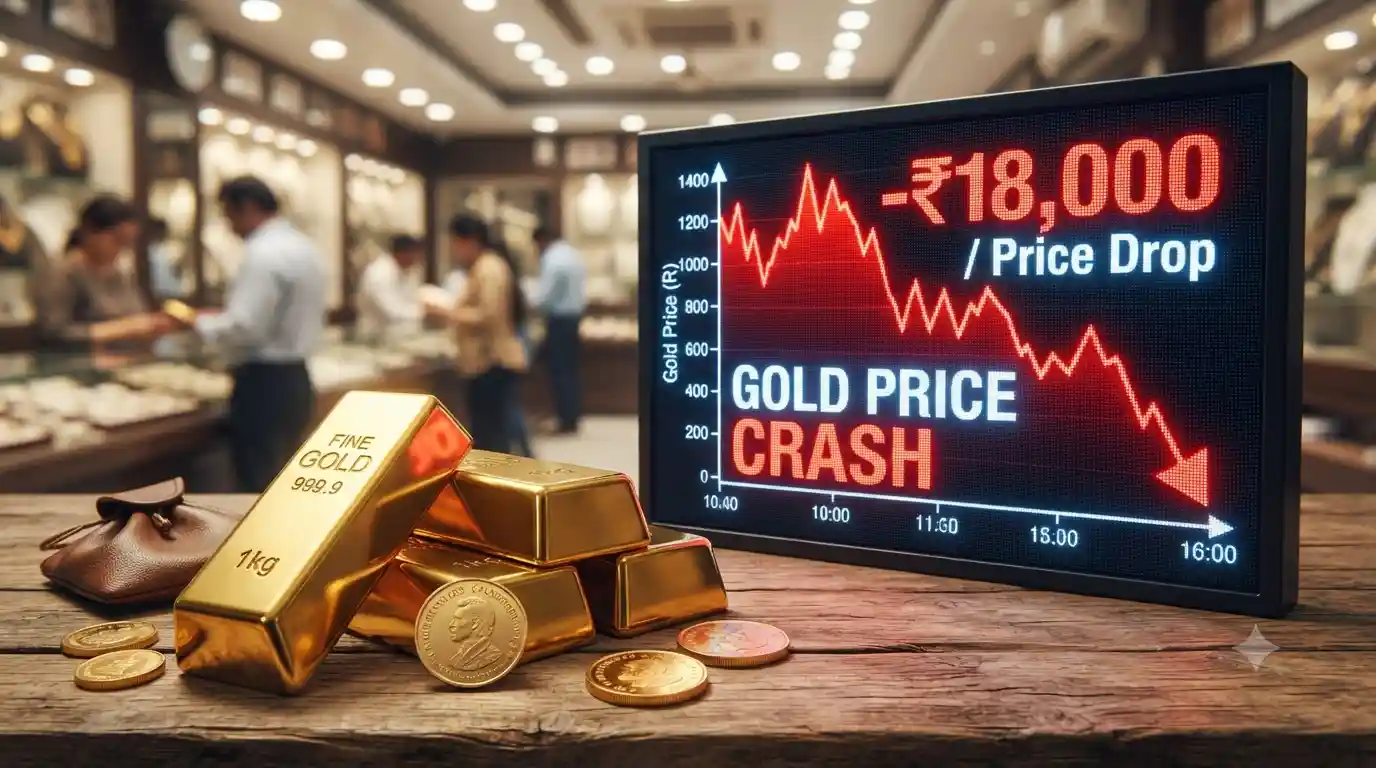 Gold Price Crash: दो महीने के निचले स्तर पर सोना, 42 दिनों में 18000 रुपये सस्ता; जानें आज का ताजा भाव Gold price crash silver rate news today