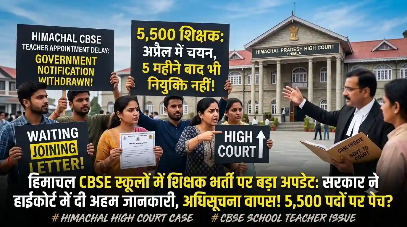 Himachal CBSE school teacher recruitment update