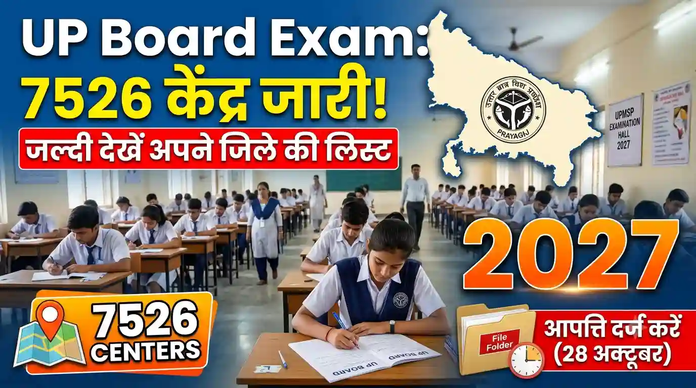UP Board exam centres list 2027