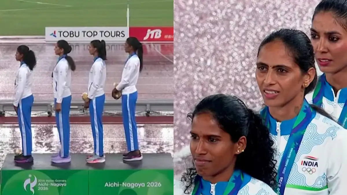 Asian Games 2026: भारतीय महिला 4x400 मीटर रिले टीम ने रचा इतिहास, बारिश के बीच गाया राष्ट्रगान! Asian Games 2026 women relay team gold medal update