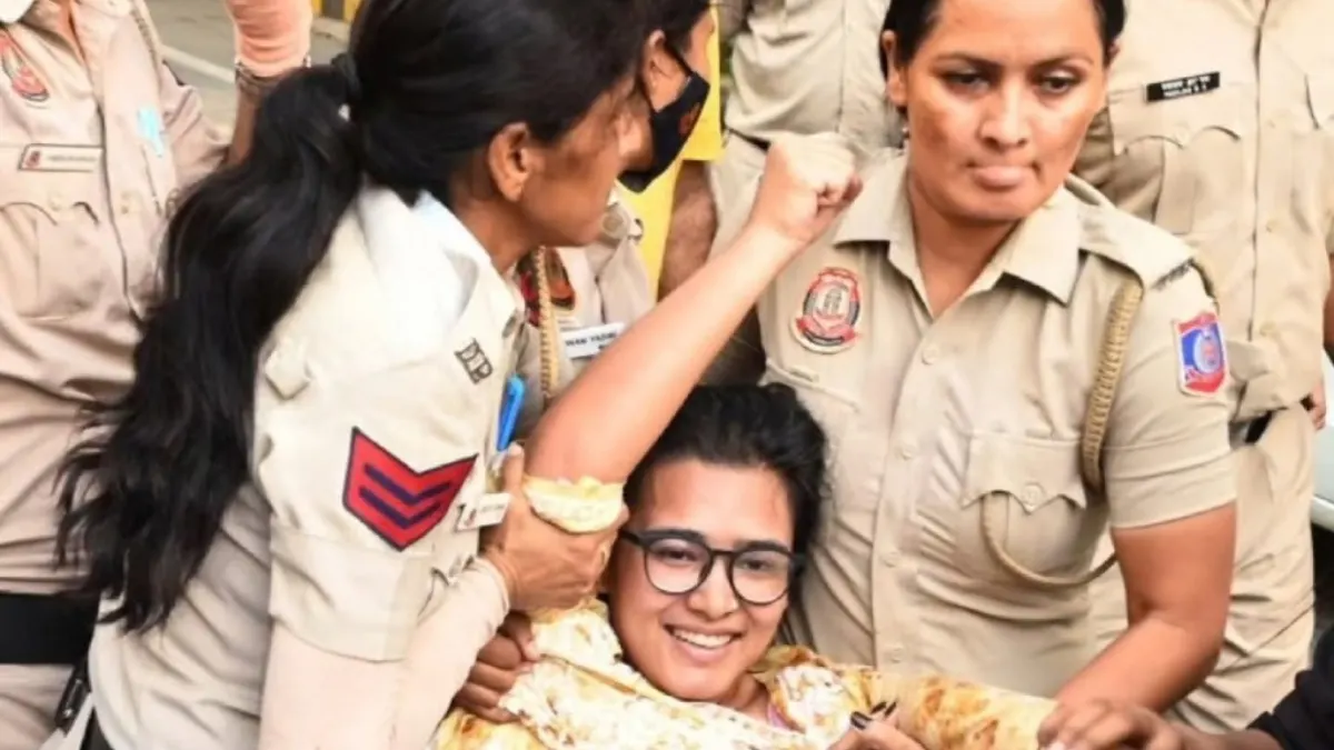 CEC Gyanesh Kumar protest Neha Bora detained Delhi politics