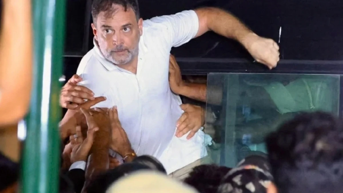 Rahul Gandhi detained Delhi news