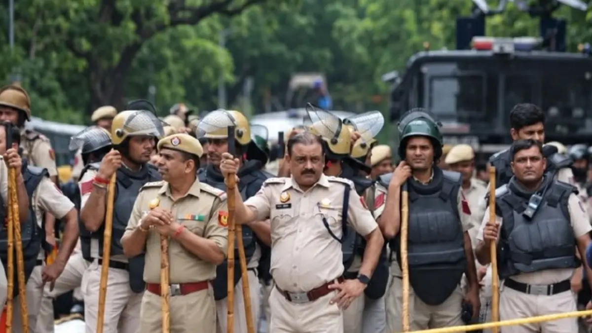 CJP protest Delhi security restrictions barricading
