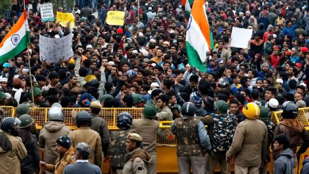 Delhi CJP protest police action